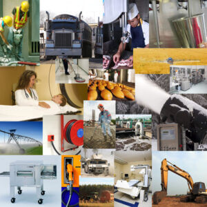 Meat Saw_Humvee_X-Ray_Commercial Oven_Semi Truck_Concrete Vibrator_Agriculture_Water Treatment_Pharmacuticals