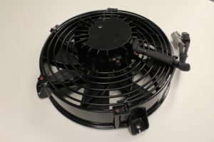 Groschopp designed and manufactured this custom motor and fan combination.
