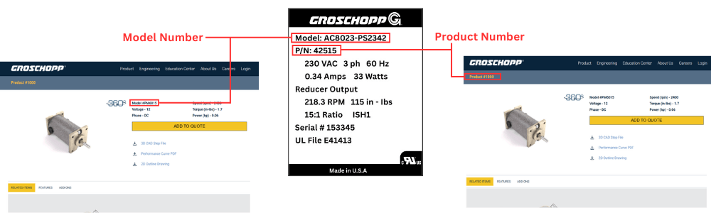 Groschopp Motor Model Lookup Diagram