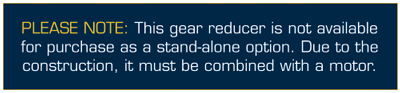 This gearbox cannot be purchased as a stand-alone option.
